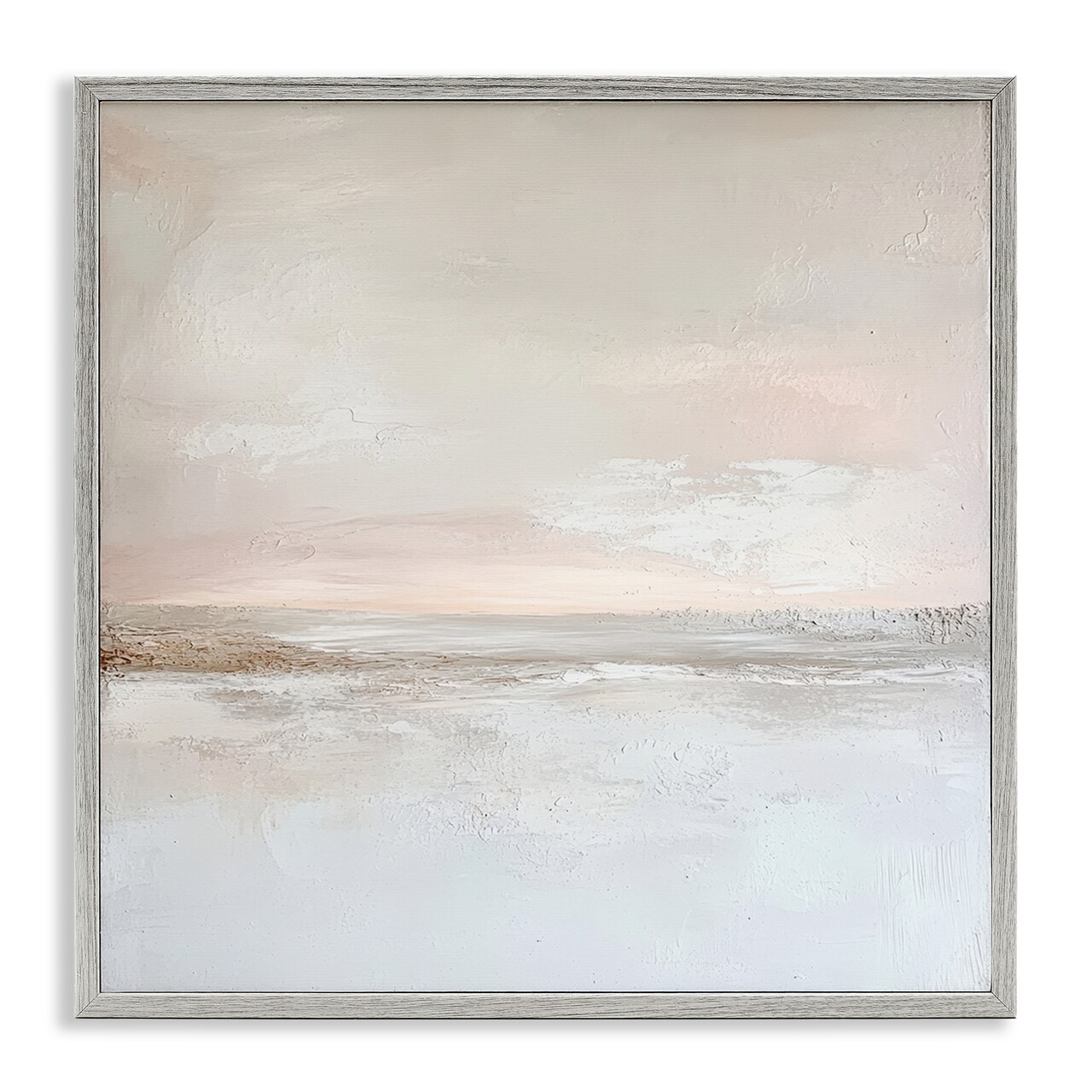Stupell Industries Muted Landscape Abstract Horizon Framed Giclee, design by Petal Prints Design